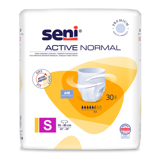 Seni Active Normal, majtki chłonne, Small, 55-85 cm, 30 sztuk - zdjęcie produktu