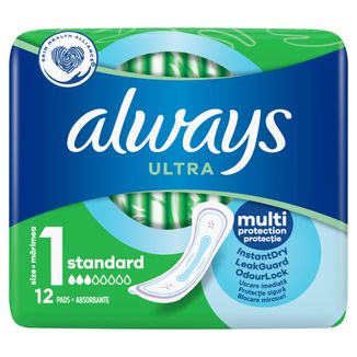 Always Ultra, podpaski, Standard, 12 sztuk - 2 Always Ultra, podpaski, Standard, 12 sztuk - 2 - zdjęcie produktu