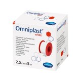 Omniplast White, przylepiec tkaninowy z wiskozy, 2,5 cm x 5 m, 1 sztuka - miniaturka zdjęcia produktu