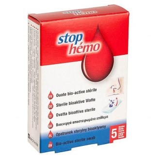 Stop Hemo, tampony do nosa, 5 sztuk - zdjęcie produktu