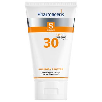 Pharmaceris S, Sun Body Protect, emulsja ochronna, nawilżająca do opalania SPF 30, 150 ml USZKODZONE OPAKOWANIE - zdjęcie produktu