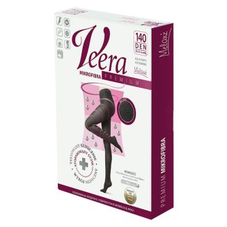 Veera Premium, rajstopy uciskowe z mikrofibrą, 140 den, rozmiar 2, melanż - zdjęcie produktu