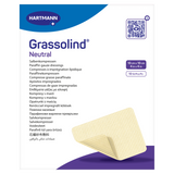 Grassolind Neutral, opatrunek z maścią, jałowy, 10 cm x 10 cm, 10 sztuk - miniaturka zdjęcia produktu