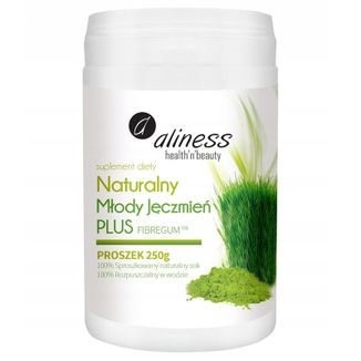 Aliness Naturalny Młody Jęczmień Plus Fibergum, 250 g - zdjęcie produktu