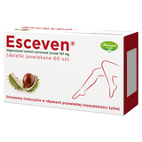 Esceven 167 mg, 60 tabletek powlekanych - miniaturka zdjęcia produktu