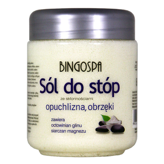 Bingospa, sól do stóp ze skłonnościami do opuchlizny i obrzęków, 550 g USZKODZONE OPAKOWANIE - zdjęcie produktu