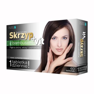Skrzyp + Vit z bambusem, 60 tabletek Skrzyp + Vit z bambusem, 60 tabletek - zdjęcie produktu