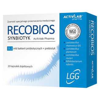 Recobios Synbiotyk, 20 kapsułek dojelitowych - zdjęcie produktu