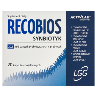 Recobios Synbiotyk, 20 kapsułek dojelitowych - zdjęcie produktu