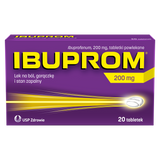 Ibuprom 200 mg, 20 tabletek USZKODZONE OPAKOWANIE Ibuprom 200 mg, 20 tabletek USZKODZONE OPAKOWANIE - miniaturka zdjęcia produktu