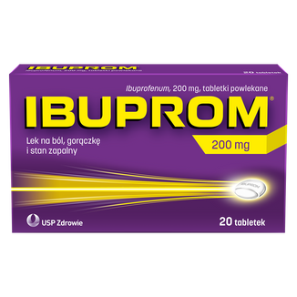 Ibuprom 200 mg, 20 tabletek USZKODZONE OPAKOWANIE - zdjęcie produktu