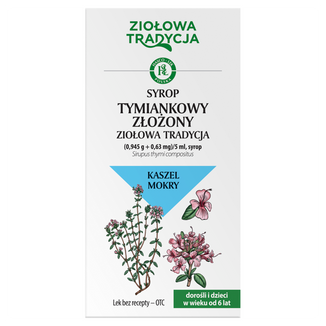 Ziołowa Tradycja Syrop tymiankowy złożony (0,945 g + 0,63 mg)/5 ml, 125 g - zdjęcie produktu