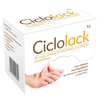 Ciclolack 80 mg/g, lakier do paznokci leczniczy, 3 g - zdjęcie produktu