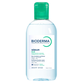 Bioderma Sebium H2O, płyn micelarny do skóry tłustej, mieszanej, trądzikowej, 250 ml - zdjęcie produktu