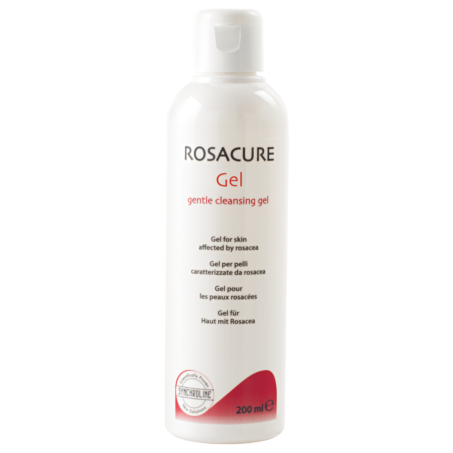 Synchroline Rosacure Gel, Gel beruhigend zur Reinigung Haut Gesicht, 200 ml