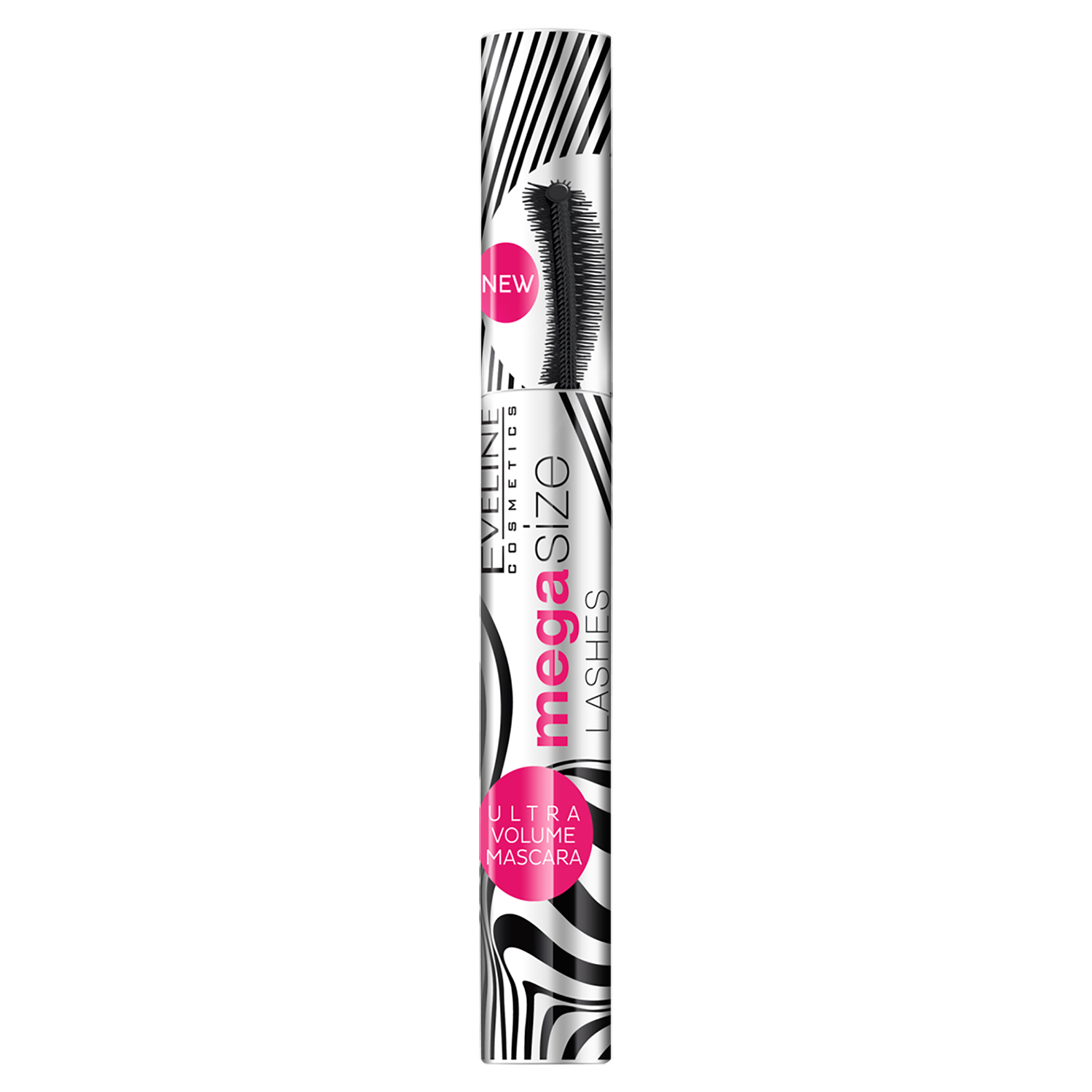 Nieznana Eveline Cosmetics Mega Size Lashes, tusz do rzęs, wydłużająco-pogrubiający, czarny, 10 ml