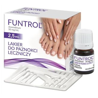 Funtrol 50 mg/ml, lakier do paznokci leczniczy, 2,5 ml - zdjęcie produktu