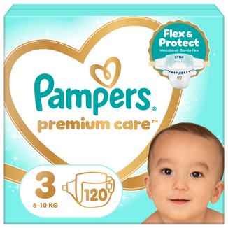 Pampers Premium Care 3 (6-10 kg), pieluchy, 120 sztuk - zdjęcie produktu