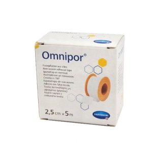 Omnipor, przylepiec włókninowy, hipoalergiczny, 2,5 cm x 5 m, 1 sztuka - zdjęcie produktu