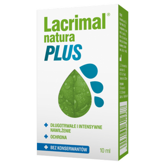 Lacrimal Natura Plus, krople do oczu, 10 ml - zdjęcie produktu