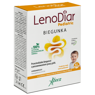 LenoDiar Pediatric, powyżej 6 miesiąca, granulat, 2 g x 12 saszetek LenoDiar Pediatric, powyżej 6 miesiąca, granulat, 2 g x 12 saszetek - zdjęcie produktu