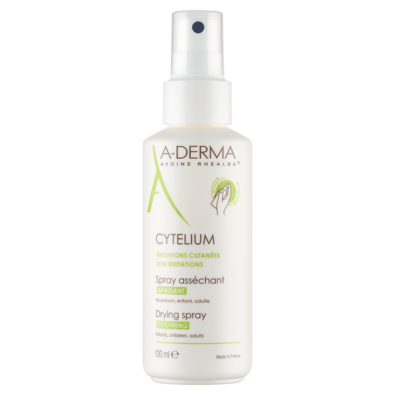 A-Derma A-Derma Cytelium, spray osuszający na podrażnienia sączące, do twarzy i ciała, 100 ml — Inhaltsstoffe und Bewertung