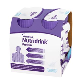 Nutridrink Protein, preparat odżywczy, smak neutralny, 4 x 125 ml - zdjęcie produktu