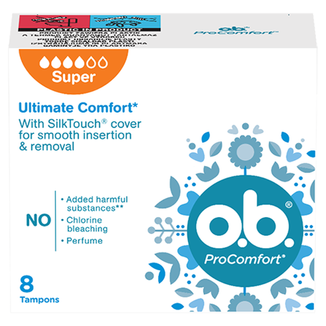 O.B. ProComfort, tampony higieniczne, Super, 8 sztuk - zdjęcie produktu