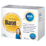 Biaron D, witamina D 800 j.m., 90 kapsułek twist-off - miniaturka zdjęcia produktu