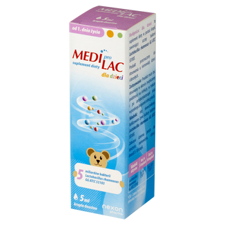 Mediprolac dla dzieci, krople, od 1 dnia życia, 5 ml - zdjęcie produktu