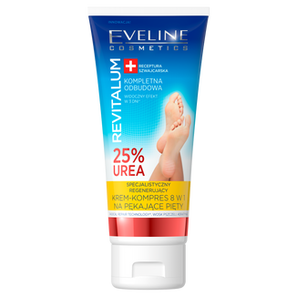 Eveline Cosmetics Revitalum, specjalistyczny regenerujący krem-kompres 8w1 na pękające pięty, 100 ml - zdjęcie produktu