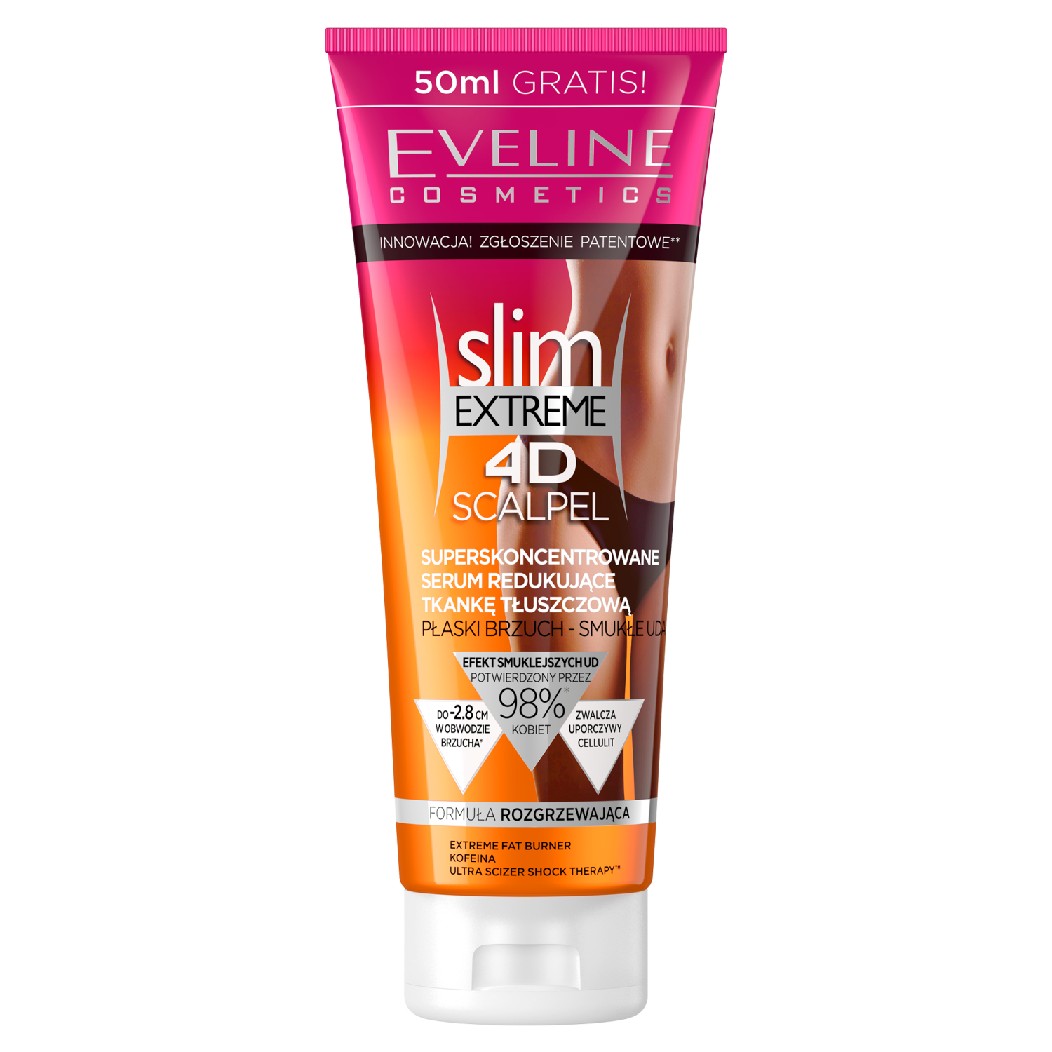 Nieznana Eveline Cosmetics Slim Extreme 4D Scalpel, skoncentrowane serum redukujące tkankę tłuszczową, 250 ml