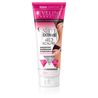 Eveline Cosmetics 4D Slim Extreme Scalpel, koncentrat ekspresowo wyszczuplający nocna liposukcja, 250 ml - zdjęcie produktu
