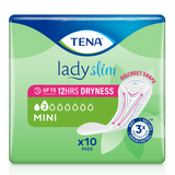 Tena Lady Slim, wkładki urologiczne, Mini, 10 sztuk - miniaturka zdjęcia produktu