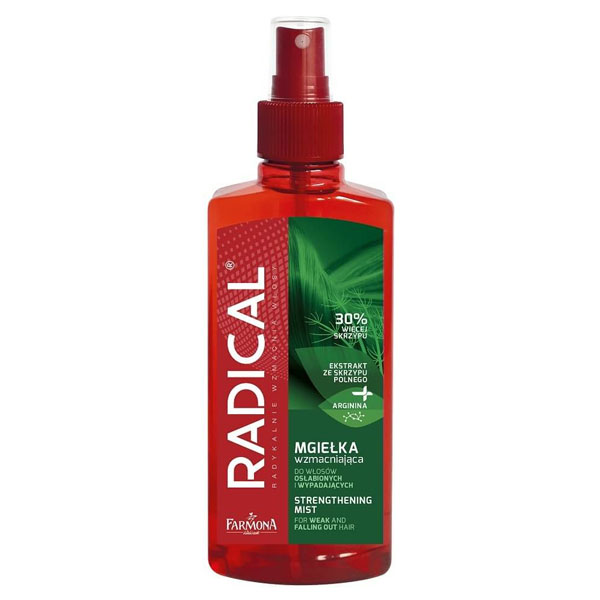 Radical Radical, Spray stärkend für geschwächtes Haar und ausfallend, 200 ml — Inhaltsstoffe und Bewertung