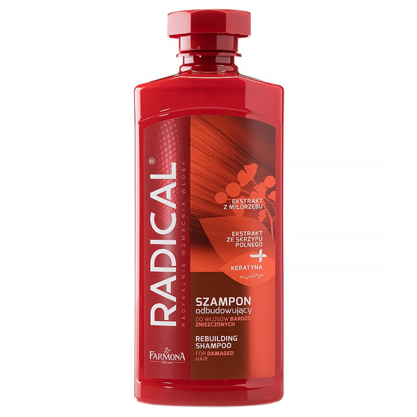 Radical Radical, Shampoo aufbauend für das Haar sehr strapaziert, 400 ml — Inhaltsstoffe und Bewertung