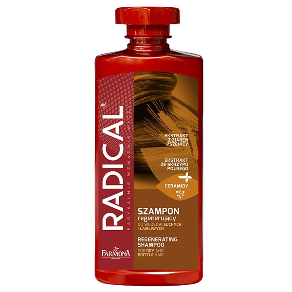 Radical Radical, szampon regenerujący do włosów suchych i łamliwych, 400 ml