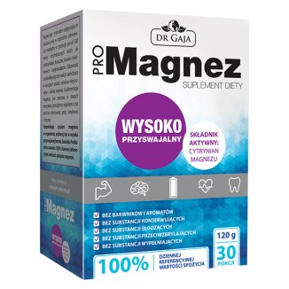 Dr Gaja ProMagnez, cytrynian magnezu, 4 g x 30 saszetek - zdjęcie produktu