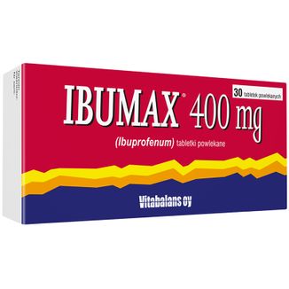 Ibumax 400 mg, 30 tabletek powlekanych Ibumax 400 mg, 30 tabletek powlekanych - zdjęcie produktu