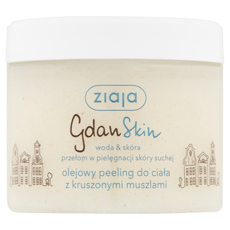 Ziaja GdanSkin, olejowy peeling do ciała z kruszonymi muszlami, 300 ml USZKODZONE OPAKOWANIE - zdjęcie produktu