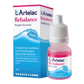Artelac Rebalance, krople do oczu, 10 ml - zdjęcie produktu