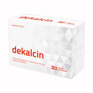 Dekalcin, 30 tabletek powlekanych USZKODZONE OPAKOWANIE - zdjęcie produktu