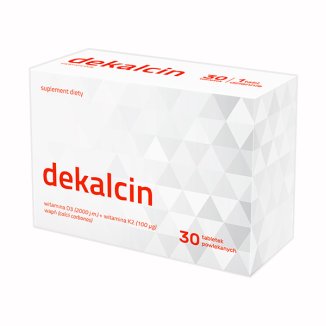 Dekalcin, 30 tabletek powlekanych - zdjęcie produktu