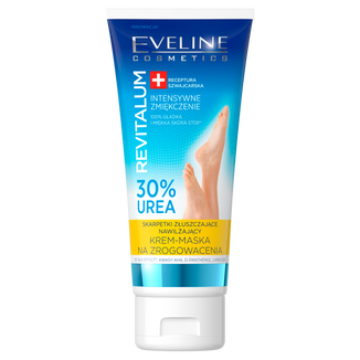 Eveline Cosmetics Revitalium, skarpetki złuszczające, nawilżający krem-maska do stóp na zrogowacenia, 100 ml USZKODZONE OPAKOWANIE - zdjęcie produktu