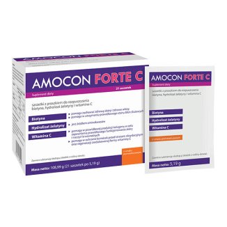 Amocon Forte C, smak pomarańczowy, 5,19 g x 21 saszetek USZKODZONE OPAKOWANIE - zdjęcie produktu