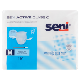 Seni Active Classic, majtki chłonne, Medium, 80-110 cm, 10 sztuk - zdjęcie produktu