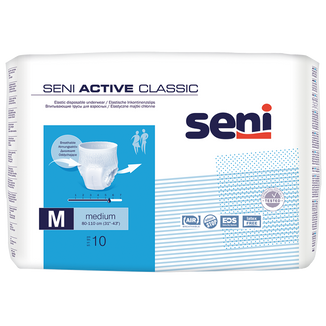 Seni Active Classic, majtki chłonne, Medium, 80-110 cm, 10 sztuk - zdjęcie produktu