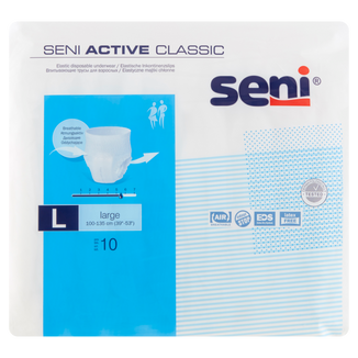Seni Active Classic, majtki chłonne, Large, 110-135 cm, 10 sztuk - zdjęcie produktu