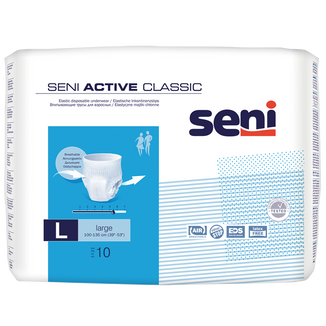 Seni Active Classic, majtki chłonne, Large, 110-135 cm, 10 sztuk - zdjęcie produktu