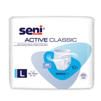 Seni Active Classic, majtki chłonne, Large, 110-135 cm, 10 sztuk - zdjęcie produktu